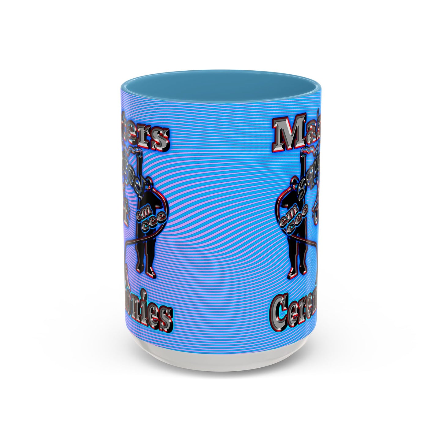 em cee squared - Accent Mug (light blue-purple wave)