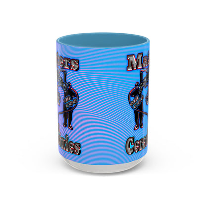 em cee squared - Accent Mug (light blue-purple wave)