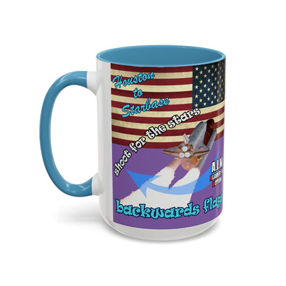 shoot for the stars - Accent Mug (light purple)
