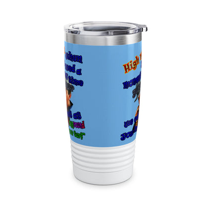 high noon - Ringneck Tumbler, 20oz (light blue)