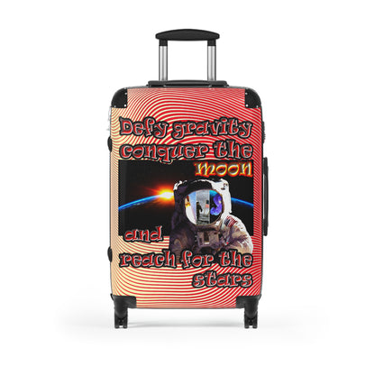 defy conquer reach - Suitcase (yellow-orange wave)