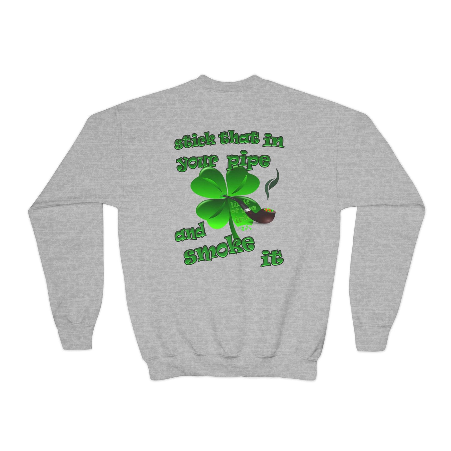 celtics logo - Youth Crewneck Sweatshirt