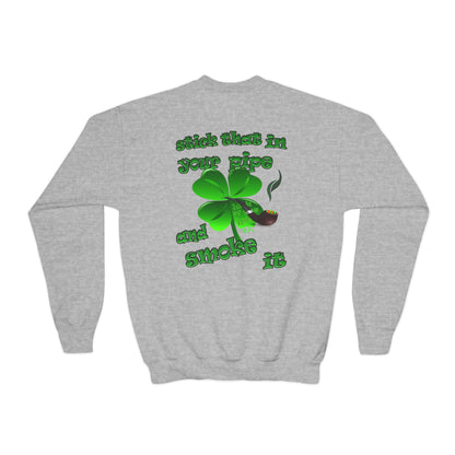 celtics logo - Youth Crewneck Sweatshirt