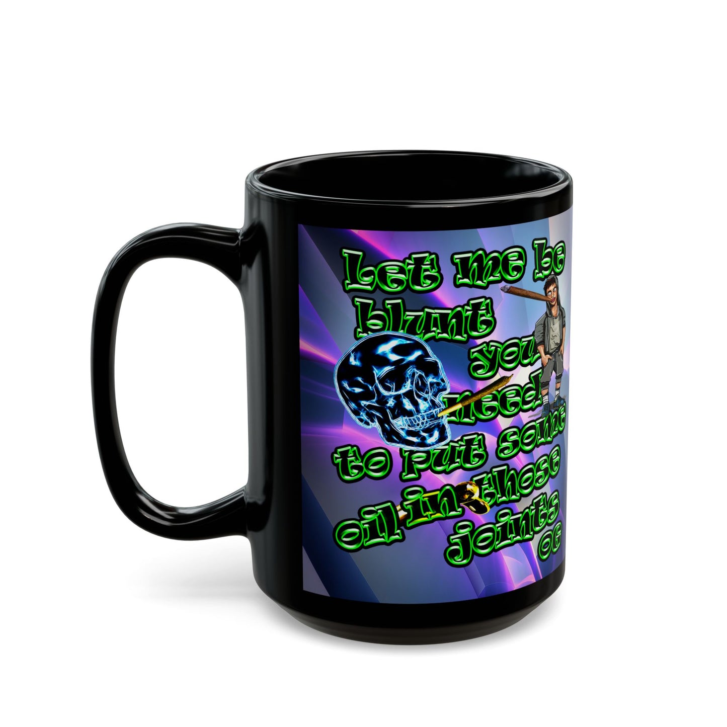 og - Black Mug (grey-pink wave)