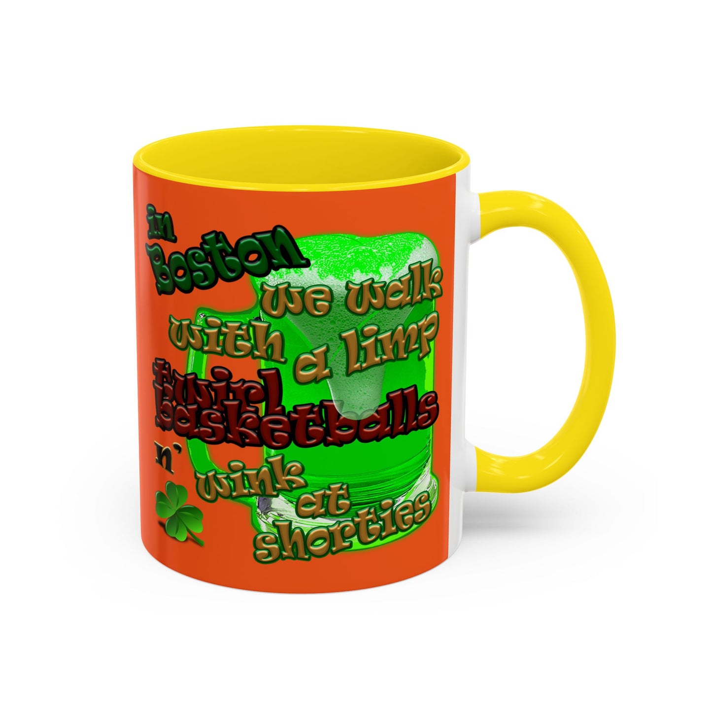 celtics logo - Accent Mug (orange)