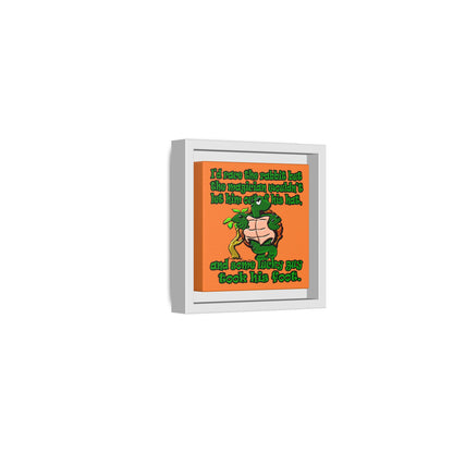 turtle race - framed canvas art (crusta)