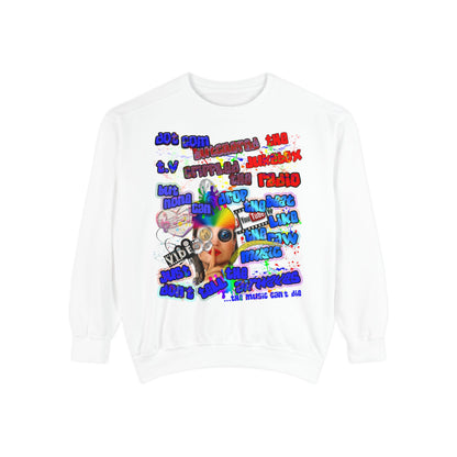 drop the beat - Unisex Garment-Dyed Sweatshirt