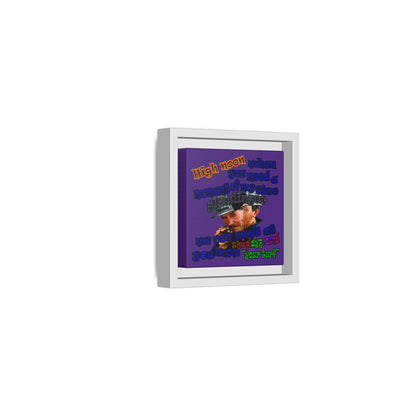 high noon - framed canvas art (purple)
