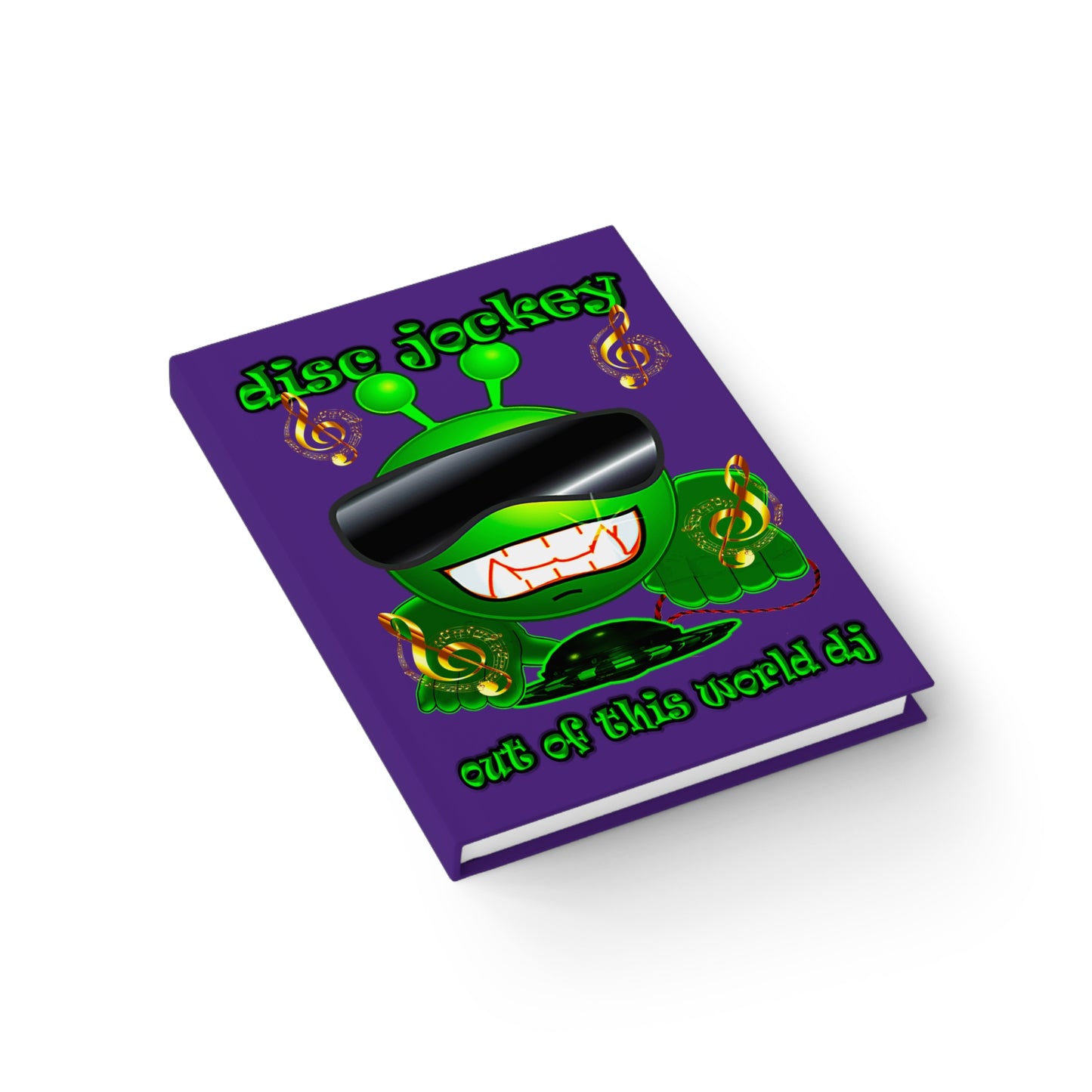 disc jockey - journal-lined (purple)