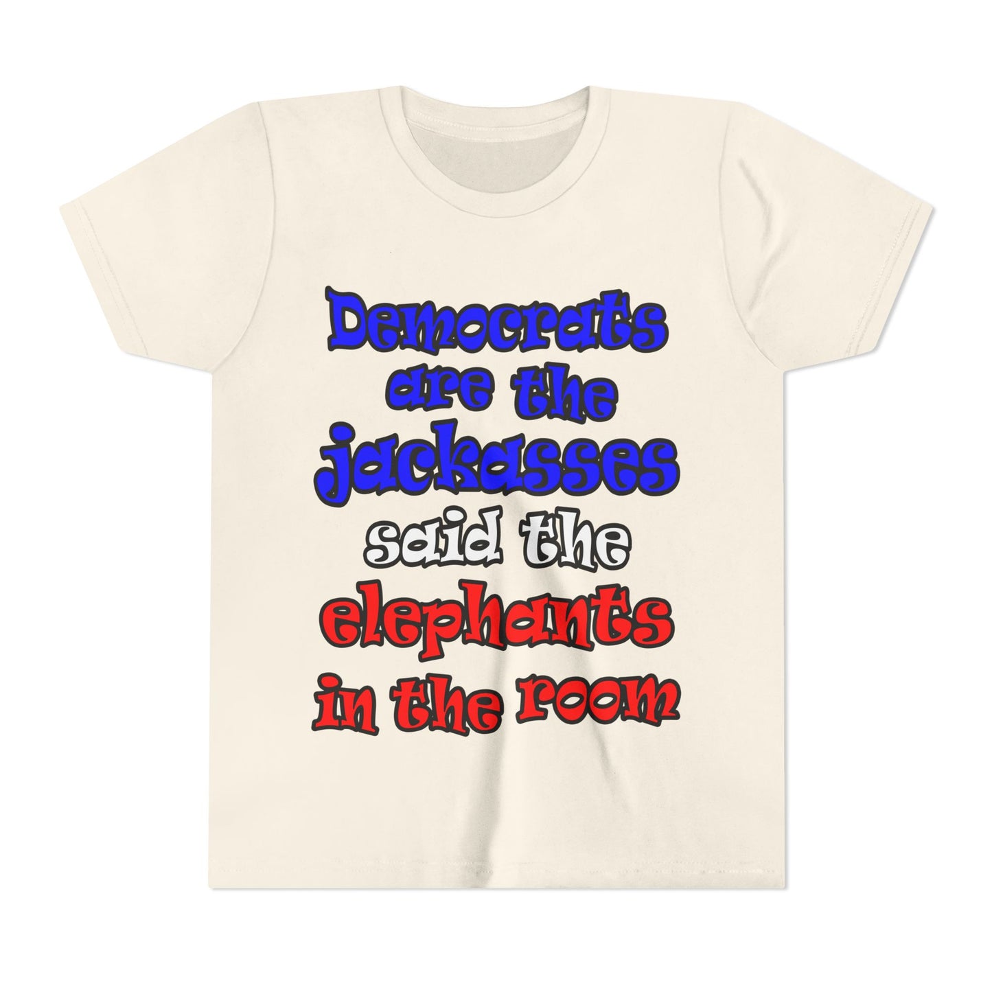 donkeys and elephants - Youth Short Sleeve Tee