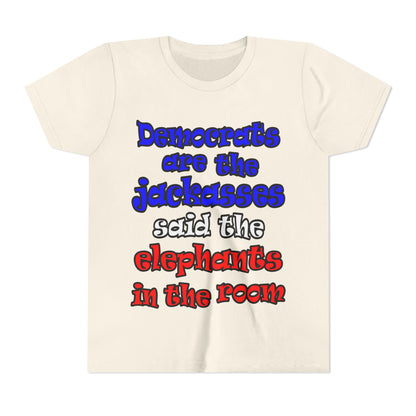 donkeys and elephants - Youth Short Sleeve Tee