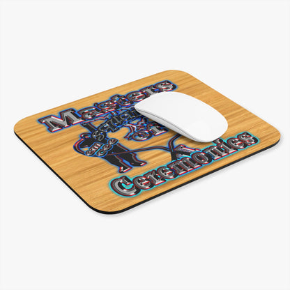em cee squared - Mouse Pad (Rectangle) (butterscotch wood finish)