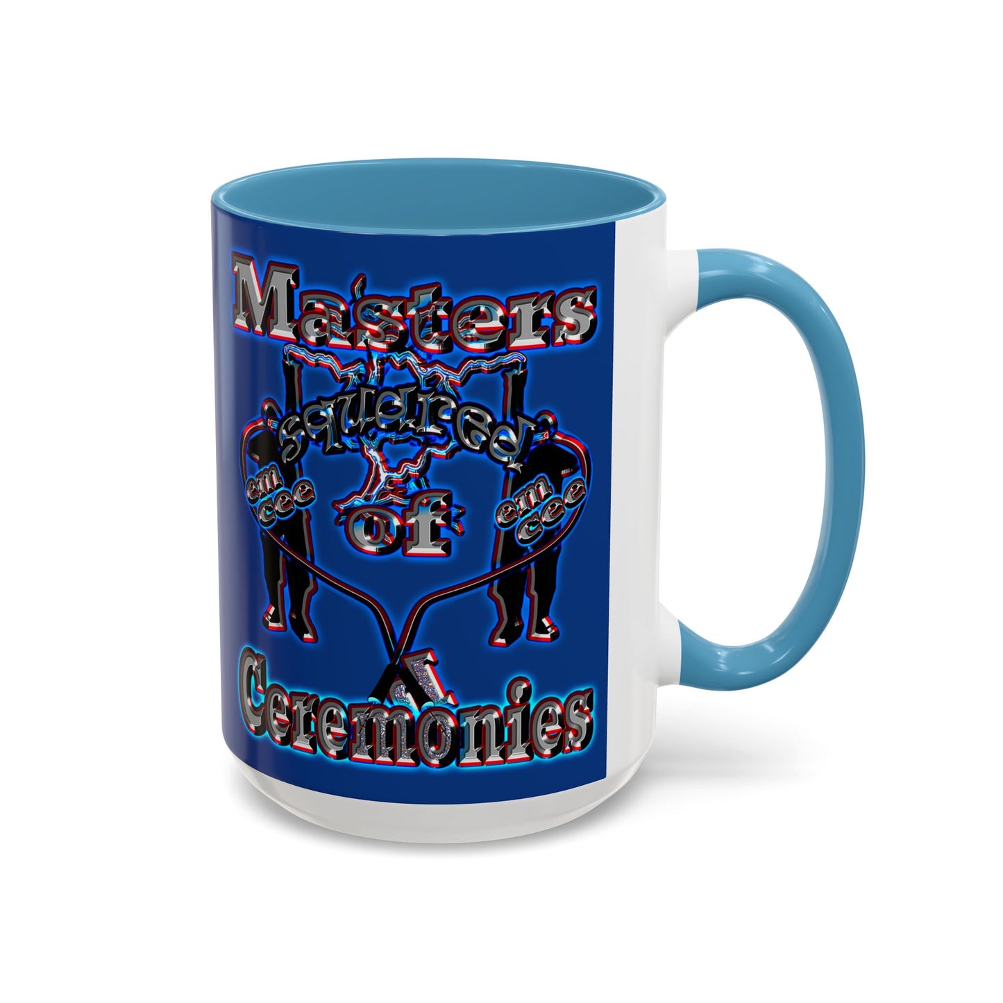 em cee squared - Accent Mug (dark blue)