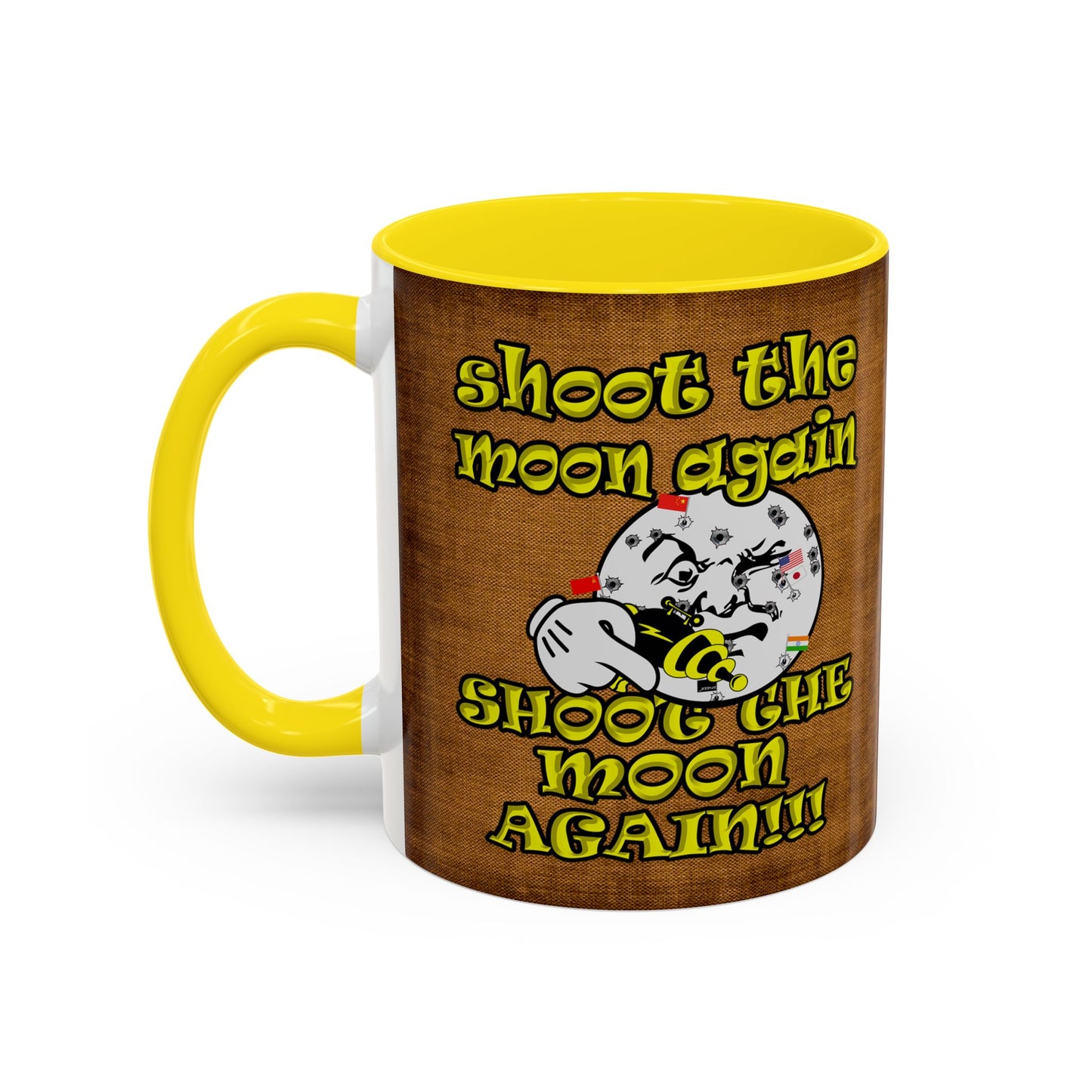 shoot the moon again - Accent Mug (brown papyrus)