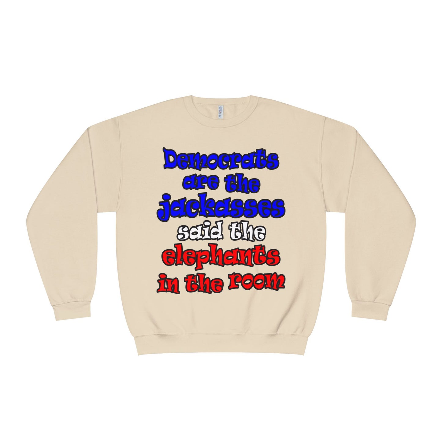 donkeys and elephants - Unisex NuBlend® Crewneck Sweatshirt