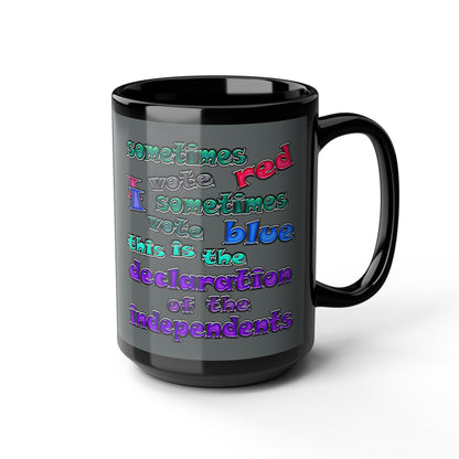 declaration of the independents - Black Mug (dark grey)