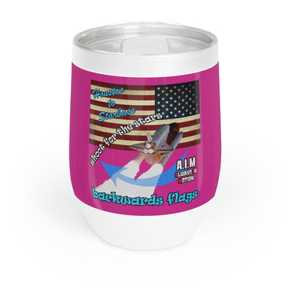 shoot for the stars - Chill Wine Tumbler (pink)