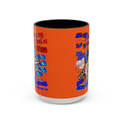 drop the beat - Accent Mug (orange)
