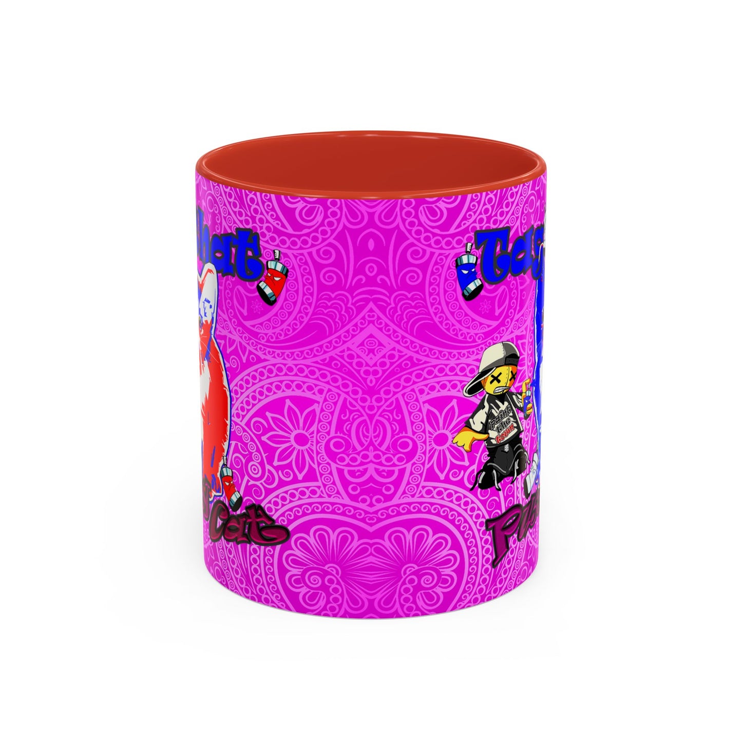 tag that - Accent Mug (pink swirl)