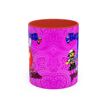 tag that - Accent Mug (pink swirl)