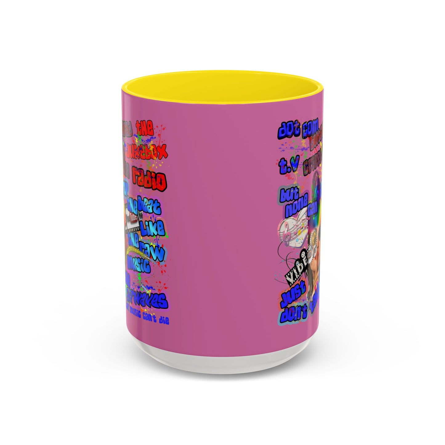 drop the beat - Accent Mug (light pink)