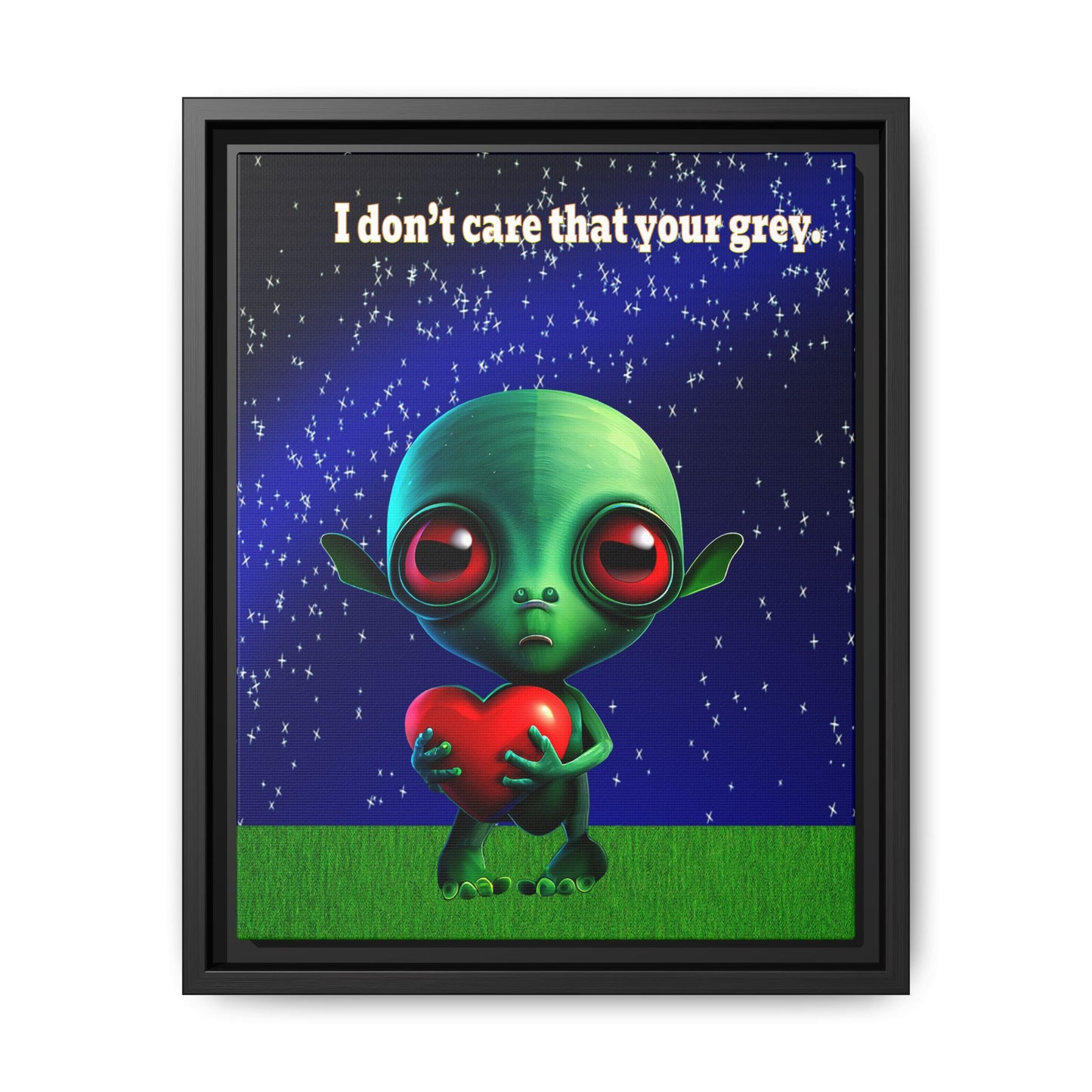 I don't care that your grey - framed canvas art ('snoops' background)