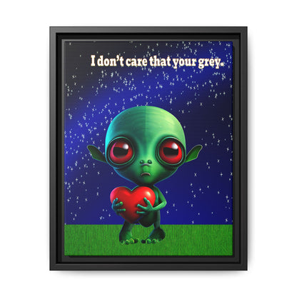 I don't care that your grey - framed canvas art ('snoops' background)