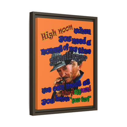 high noon - framed canvas art (crusta)