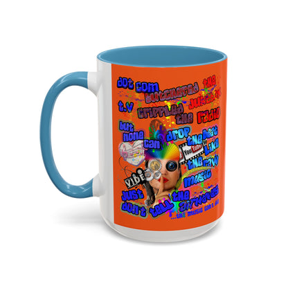 drop the beat - Accent Mug (orange)