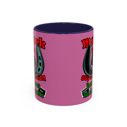 my luck - Accent Mug (light pink)