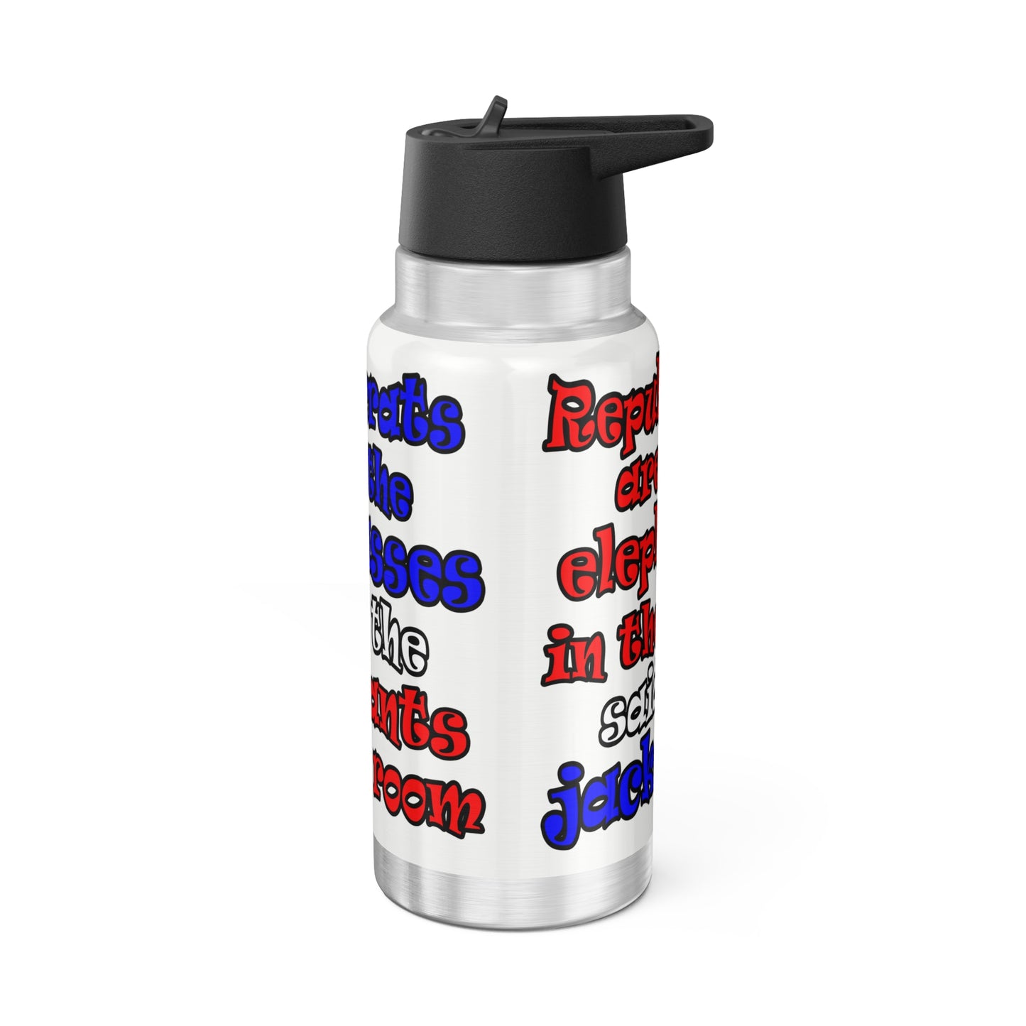 donkeys and elephants - Gator Tumbler, 32oz (white)