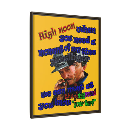 high noon - framed canvas art (yellow)