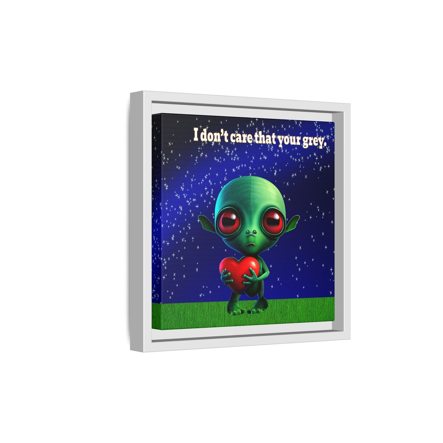 I don't care that your grey - framed canvas art ('snoops' background)