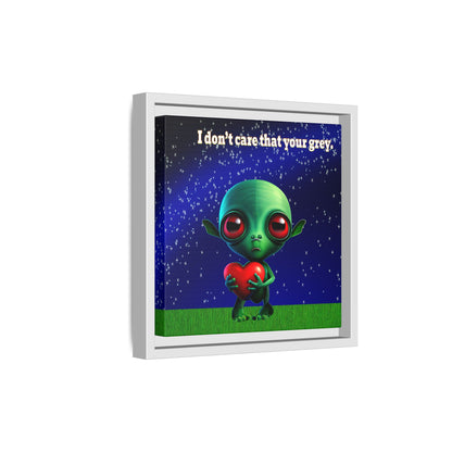 I don't care that your grey - framed canvas art ('snoops' background)