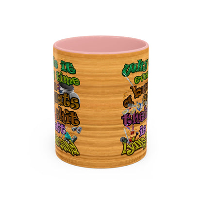 the bum's shit - Accent Mug (butterscotch wood finish)