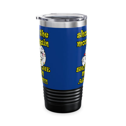 shoot the moon again - Ringneck Tumbler, 20oz (dark blue)