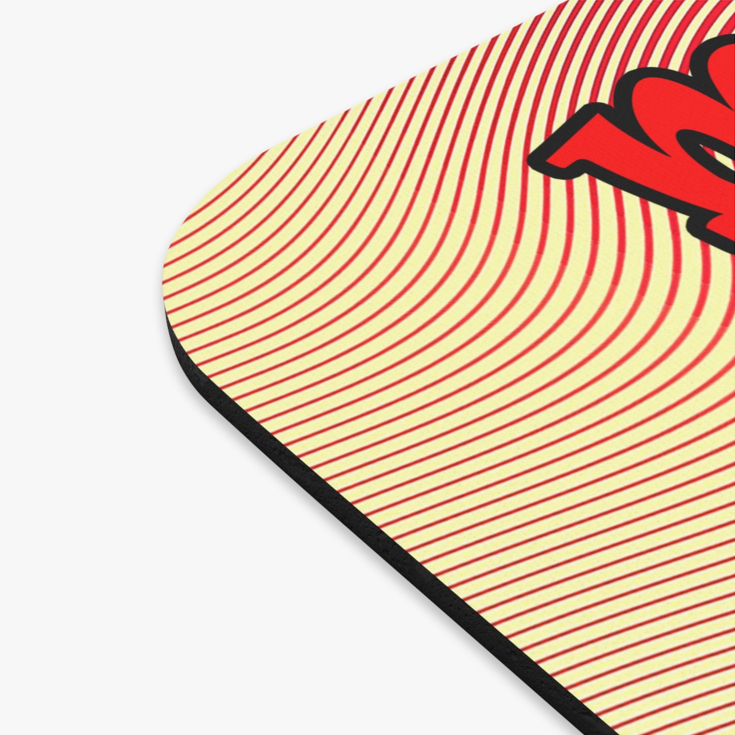 my luck - Mouse Pad (Rectangle) (yellow-orange wave)