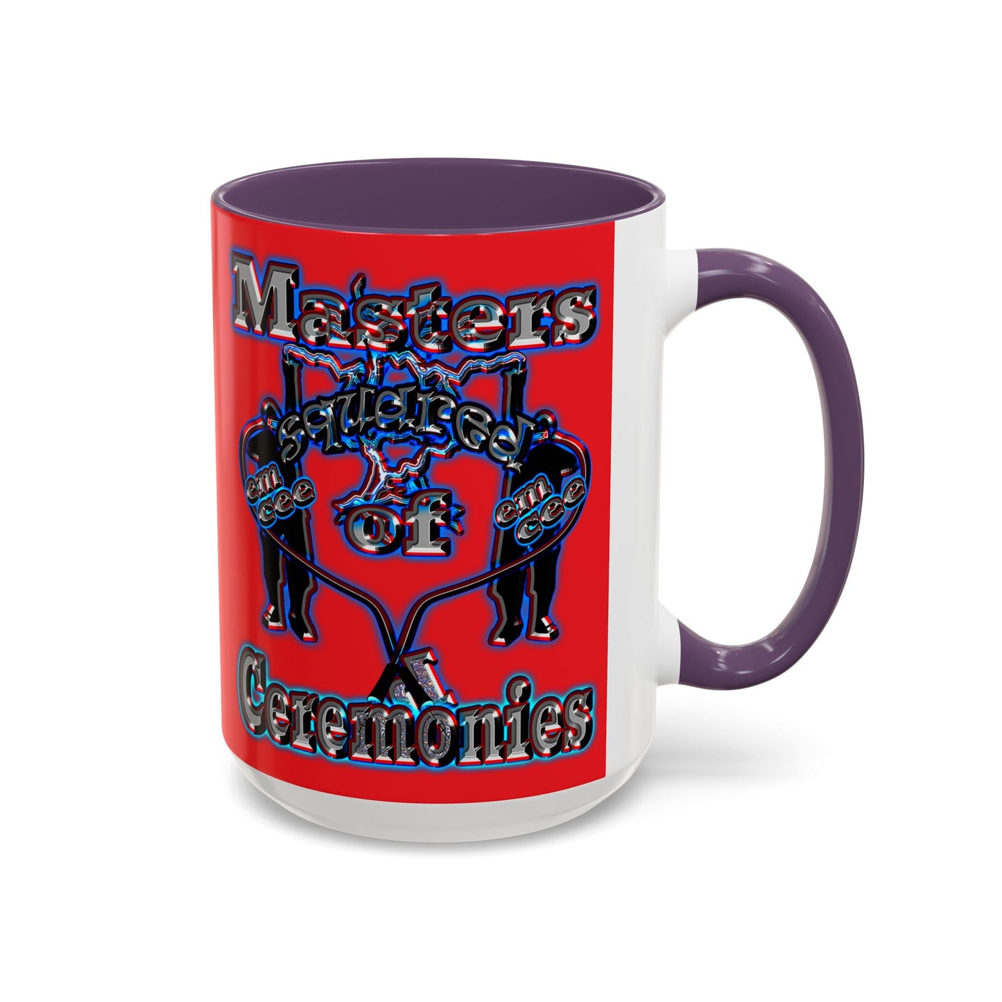 em cee squared - Accent Mug (red)