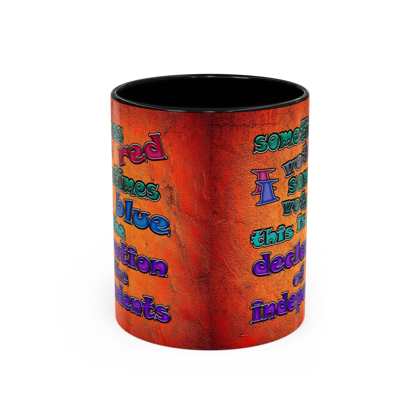 declaration of the independents - Accent Mug (burnt orange)