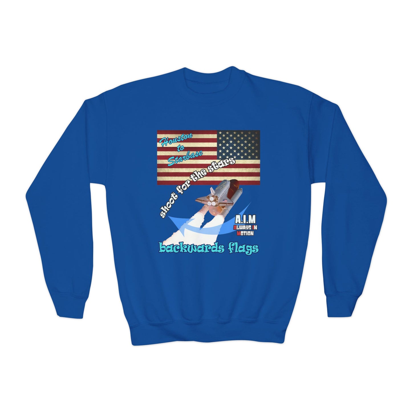 shoot for the stars - Youth Crewneck Sweatshirt