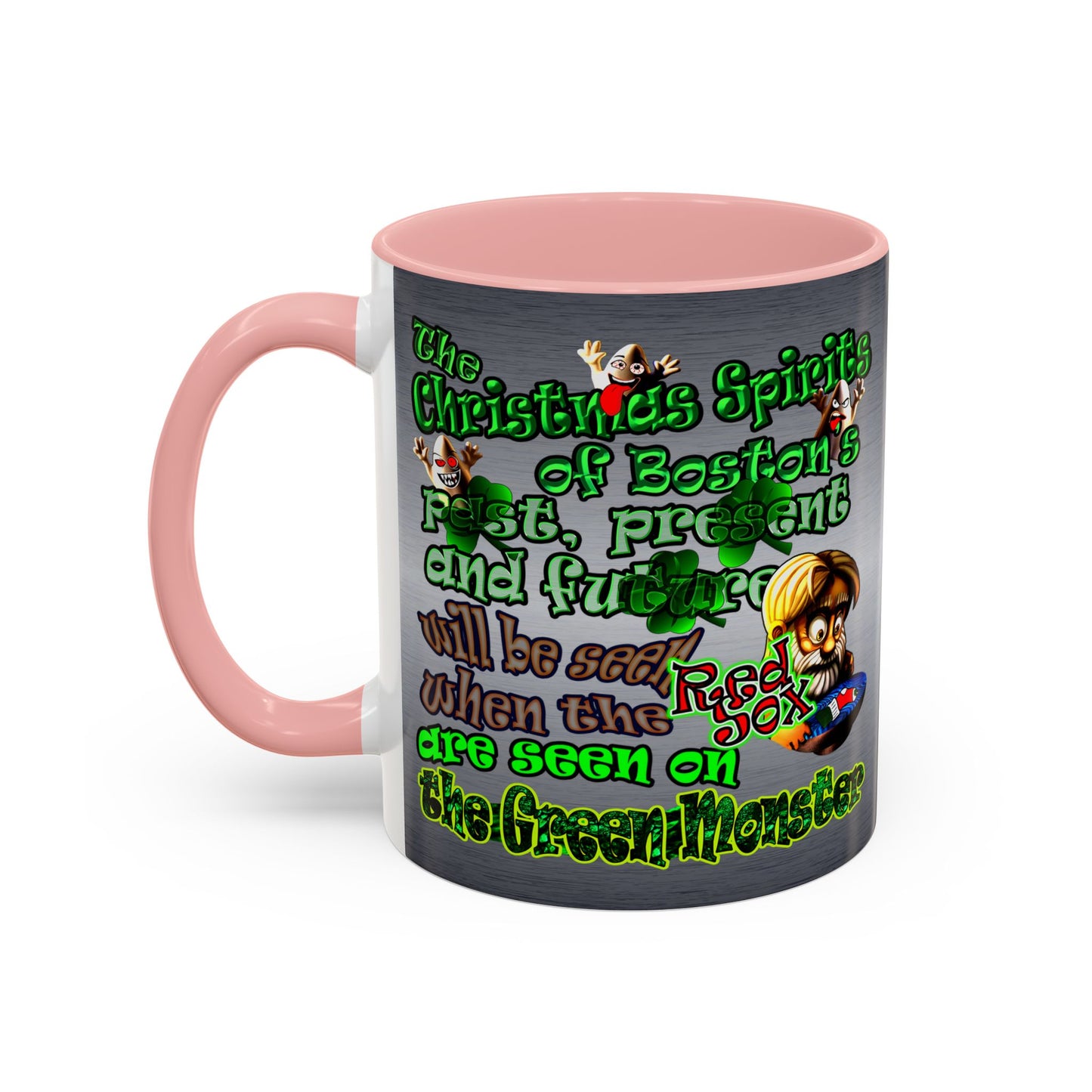christmas spirits of boston - Accent Mug (brushed nickel)