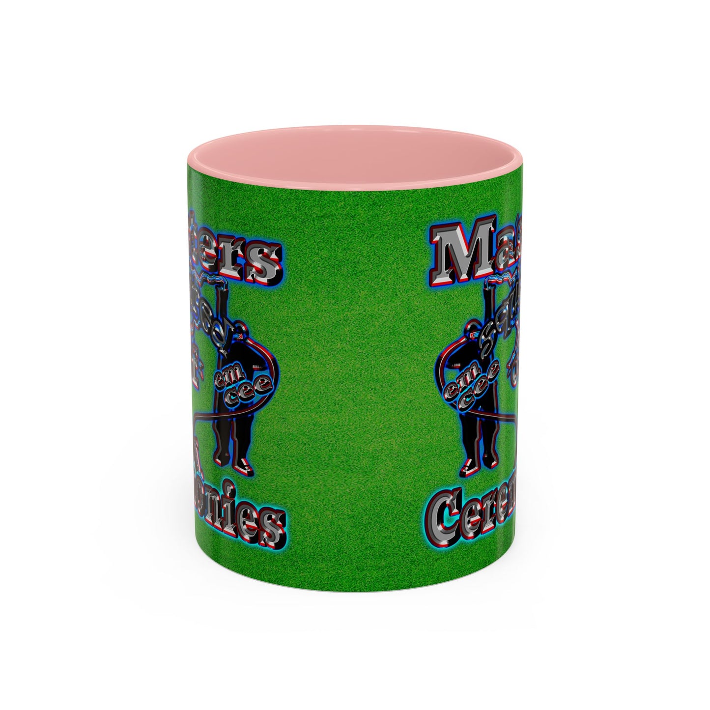 em cee squared - Accent Mug (green turf)