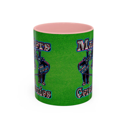 em cee squared - Accent Mug (green turf)