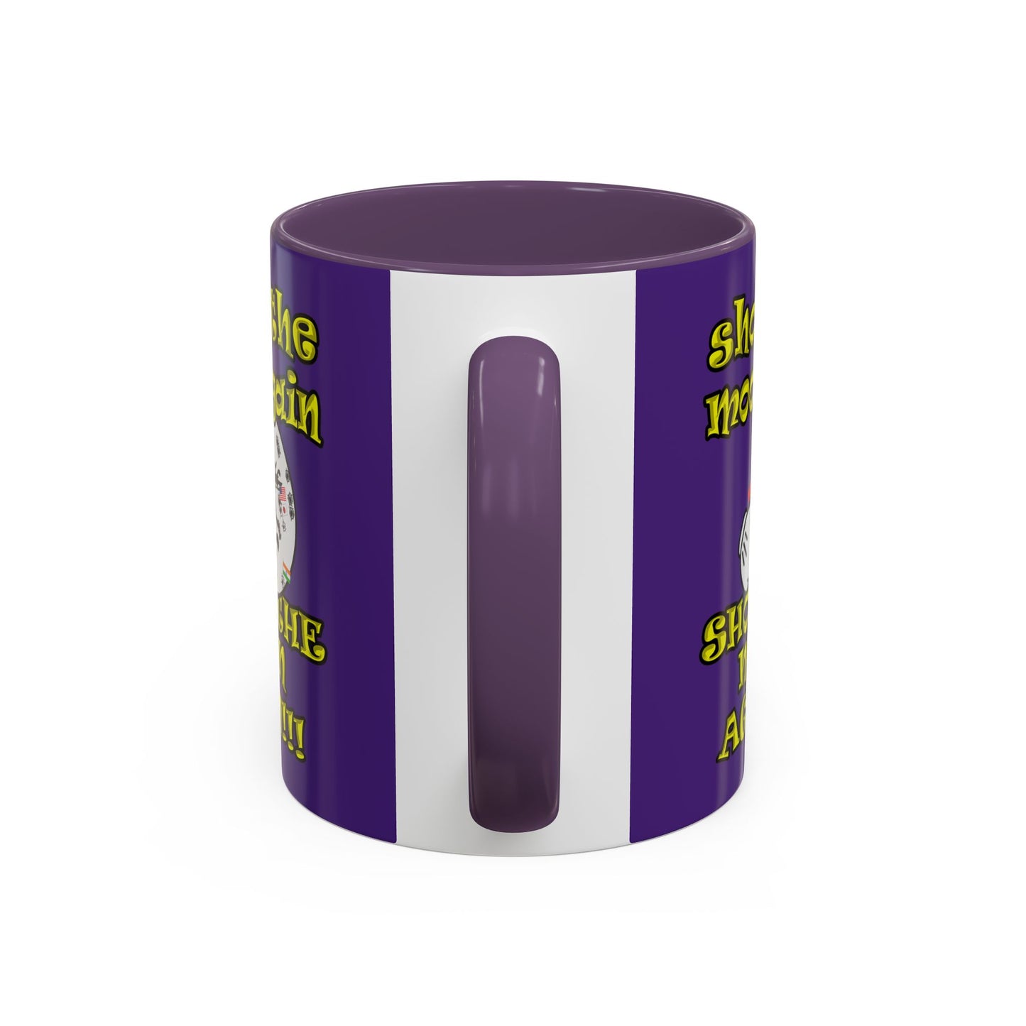 shoot the moon again - Accent Mug (purple)
