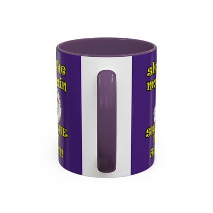 shoot the moon again - Accent Mug (purple)
