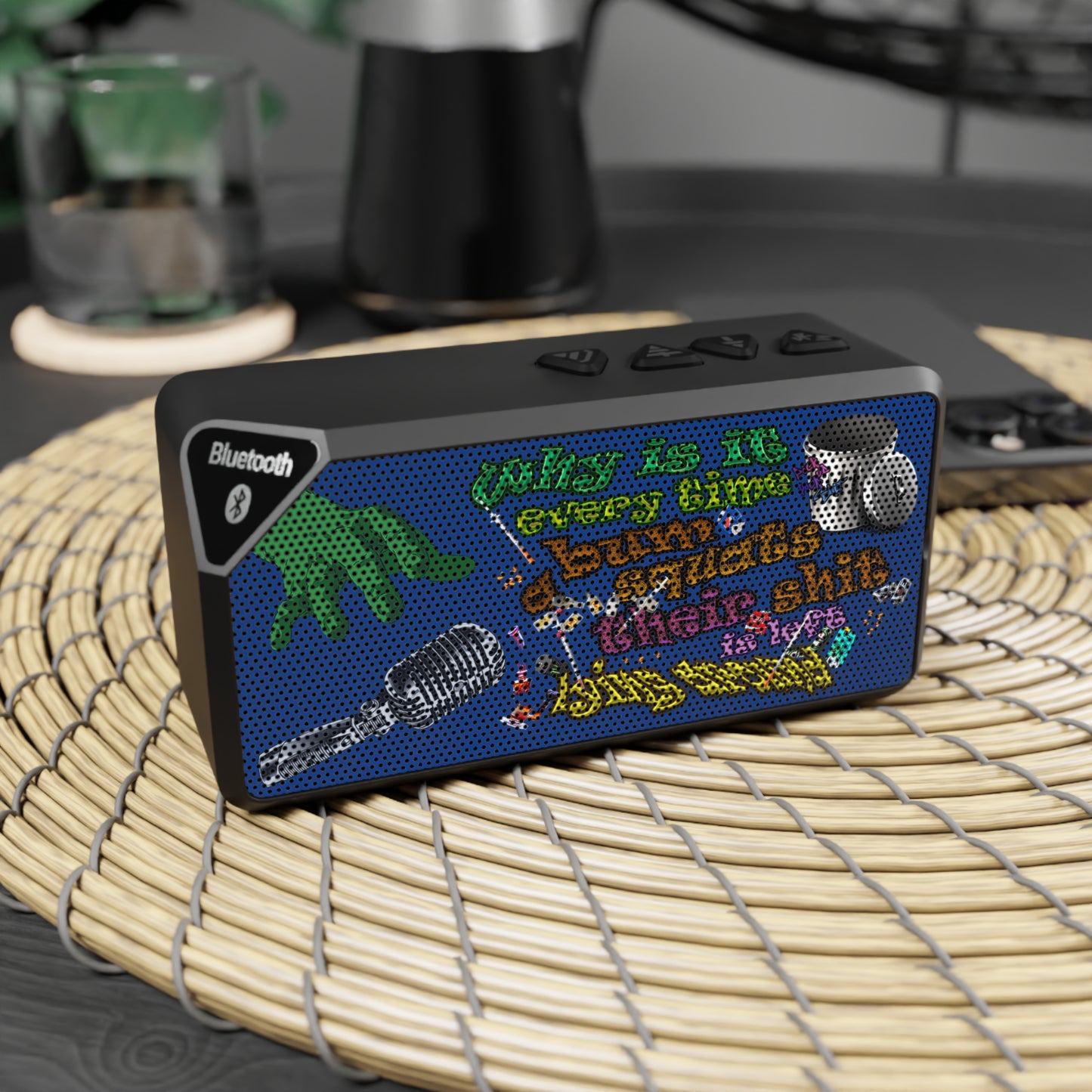the bum's shit - Jabba Bluetooth Speaker (dark blue)