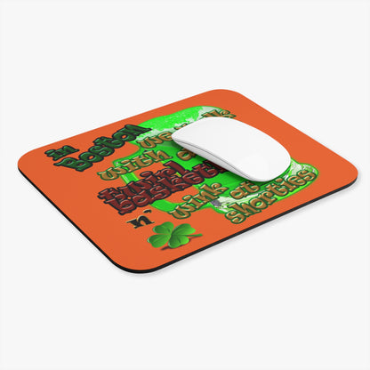 celtics logo - Mouse Pad (Rectangle) (orange)