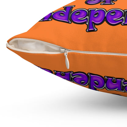 declaration of the independents - Spun Polyester Square Pillow - (crusta)