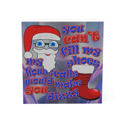 santa's shoes - note cube (grey-pink wave)