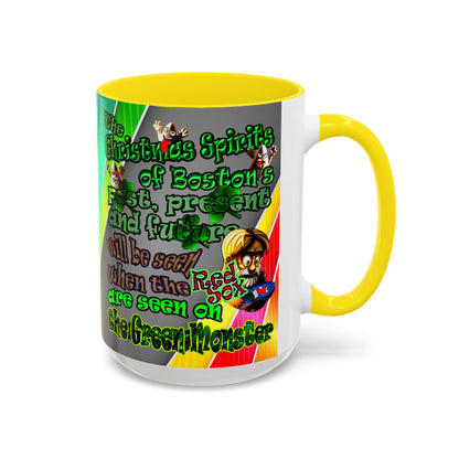 christmas spirits of boston - Accent Mug (rainbow split)